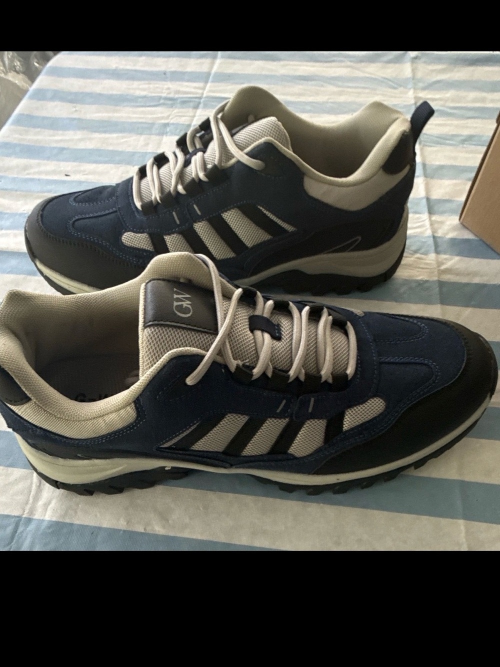 G-West Mens Navy Blue Athletic Running Shoes Sneakers Size 13 NIB GWM10014